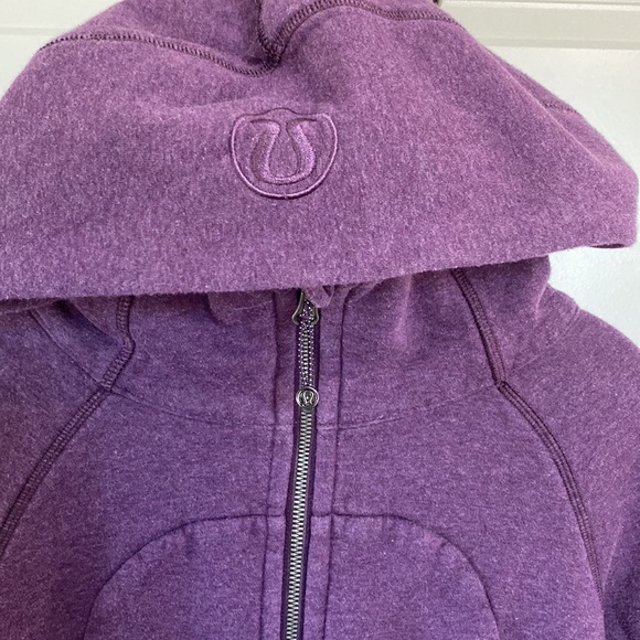 Lululemon Purple Scuba Hoodie, Classic Cotton Fleece. Size 6 - Picture 2 of 7